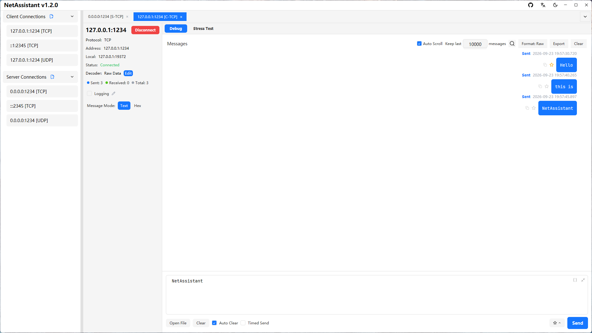 ASCII to hex conversion screenshot
